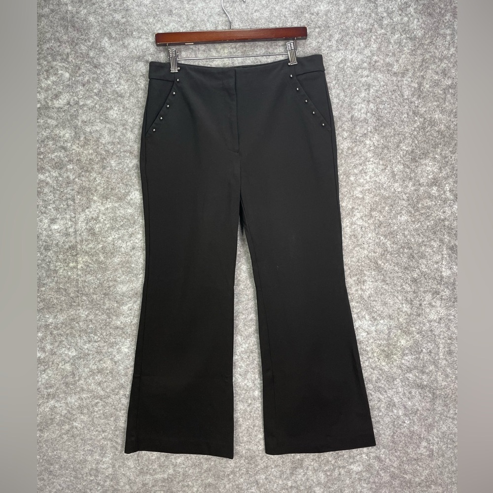 White House Black Market Black Flare Pants